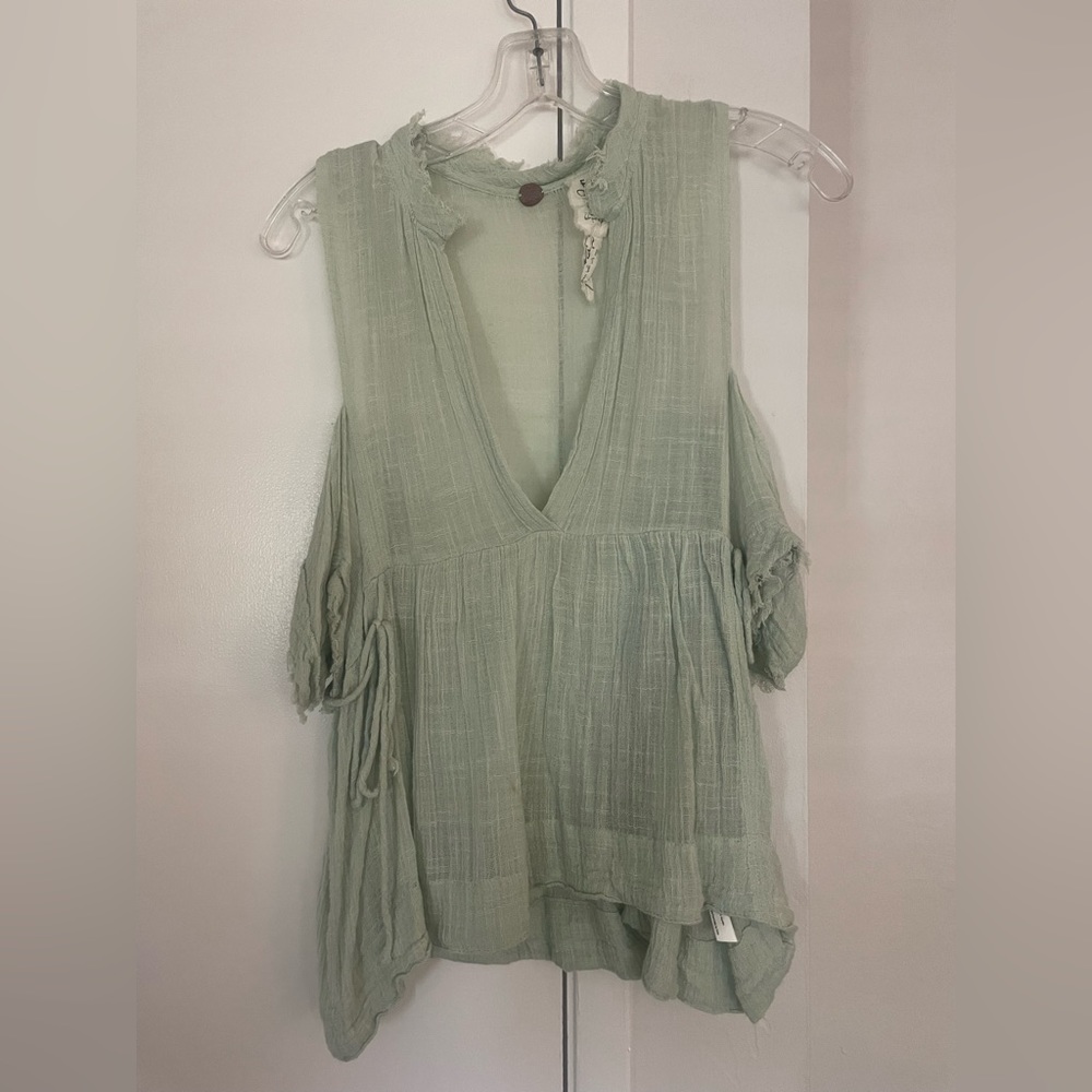 Free people linen blouse